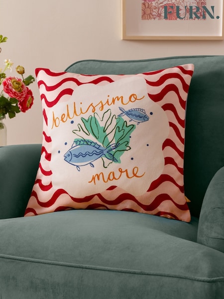 Furn Green Bellissimo Mare Fibre Filled Cushion (F84768) | 74 QAR