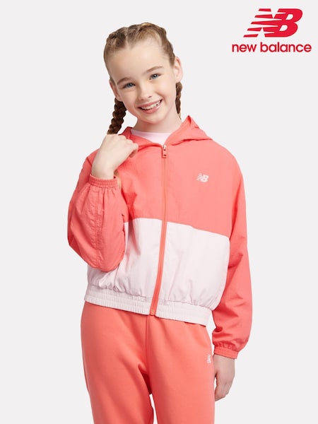 أحمر - New Balance Kids Athletics Mesh Lined Wind Cheater Jacket (F84773) | ‏495 د.إ.‏ - ‏ 594‏ د.إ.
