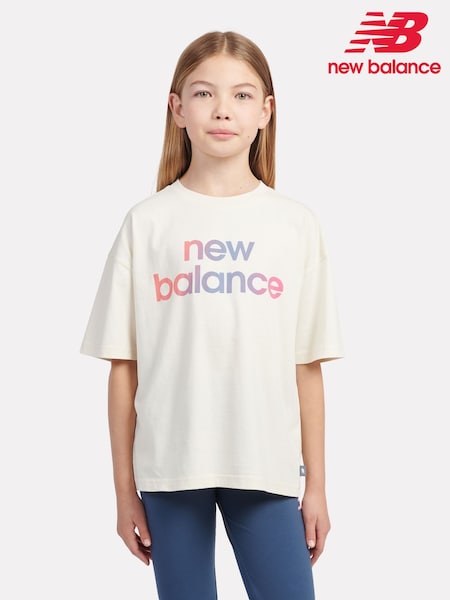 New Balance Natural Kids Gradient Graphic 100% Cotton T-Shirt (F84791) | R$ 225 - R$ 275