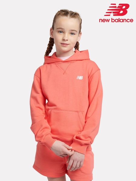 New Balance Red Kids French Terry Small Logo Hoodie (F84798) | €66 - €79