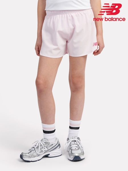 New Balance Pink Kids Woven Shorts (F84800) | AZN 88 - AZN 105