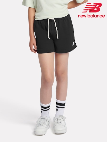 New Balance Black Small Girls Logo Shorts (F84818) | R$ 345 - R$ 415