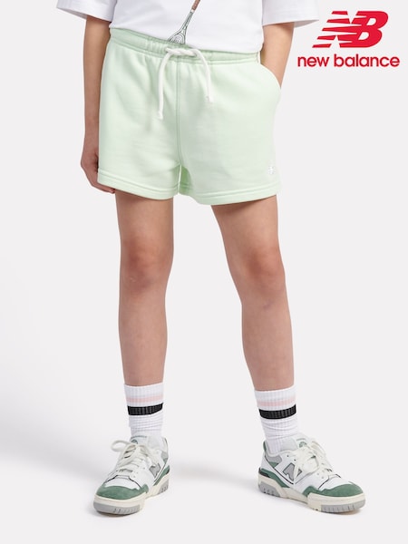 New Balance Green Small Girls Logo Shorts (F84832) | €55 - €66