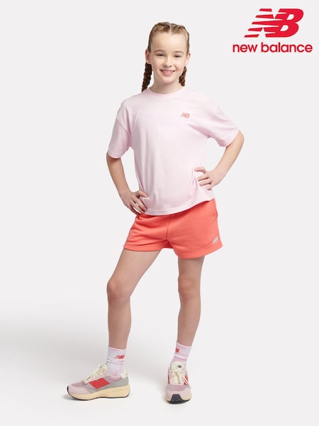 New Balance Kids Small Logo 100% Cotton T-Shirt and Short Set (F84836) | €71 - €85
