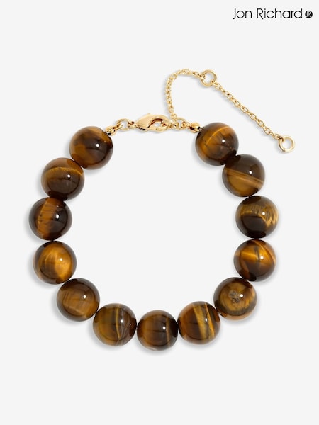 Jon Richard Gold Tone Tigers Eye Bracelet (F84909) | €25