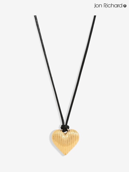 Jon Richard Cord And Ridge Heart Pendant (F84923) | €28