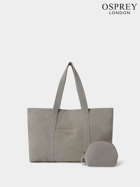 Osprey London Grey The Large Suede Shopper Bag (F85026) | €236