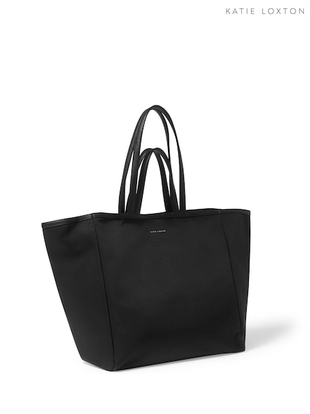 Katie Loxton Black Oversized Nylon Luxe Tote Bag (F85083) | €79