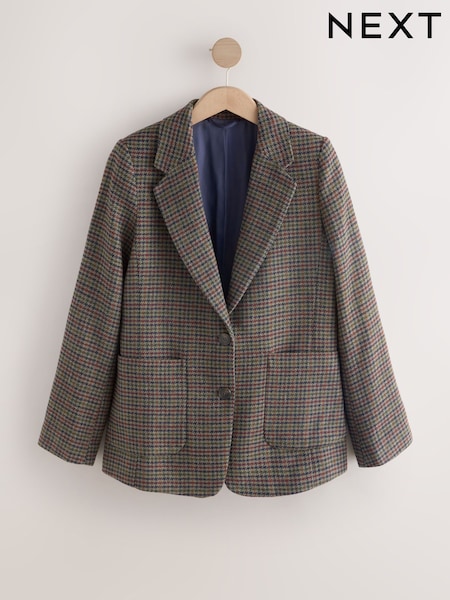 Multi Checked Heritage Brushed Blazer (F85126) | €94