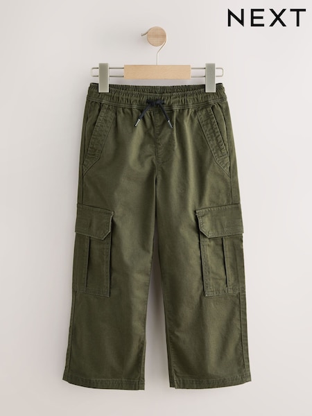 Green Wide Fit Woven Cargo Trousers (3-16yrs) (F85132) | AED81 - AED107