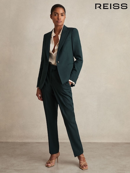 Reiss Green Jade Slim Fit Wool Blend Suit Trousers (F85191) | €230