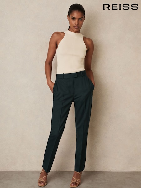 Reiss Green Jade Slim Fit Wool Blend Suit Trousers (F85192) | €220