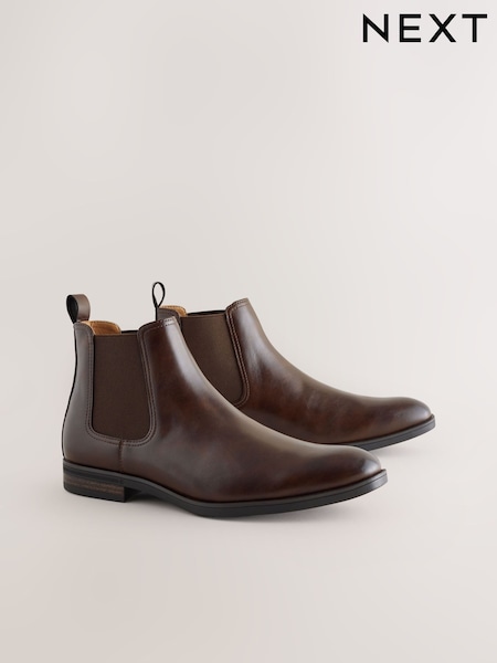 Brown Chelsea Boots (F85252) | SGD 80