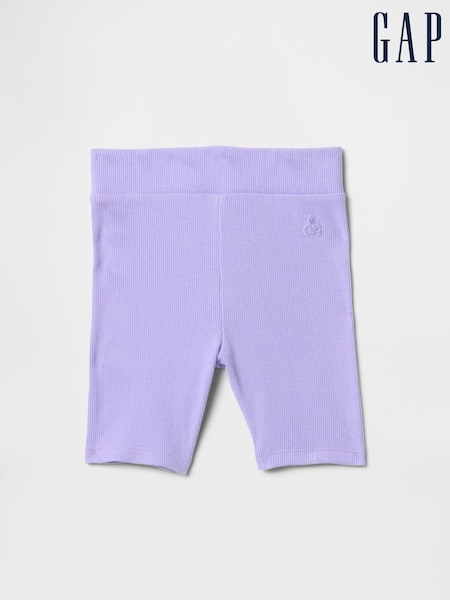 Gap Purple Ribbed Cycling Shorts (6mths-5yrs) (F85265) | €11