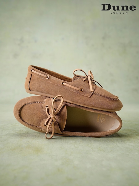 Dune London Brown Gala Boat Shoes (F85267) | €130