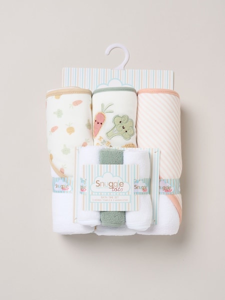 Snuggle Tots Hooded Towels and Wash Cloths 3 Pack (F85335) | €28