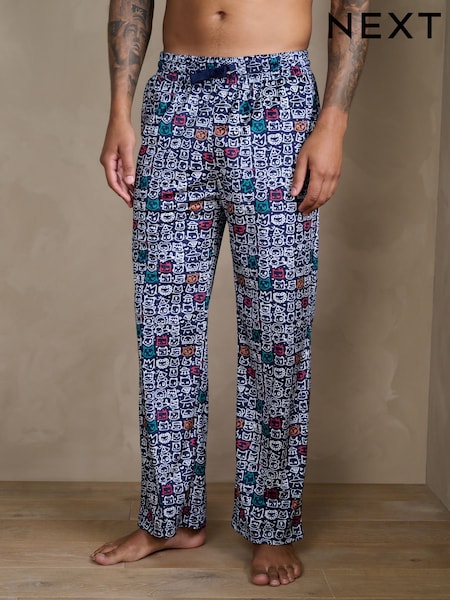 Navy Blue Totcat License Long Pyjama Bottoms (F85423) | 119 QAR