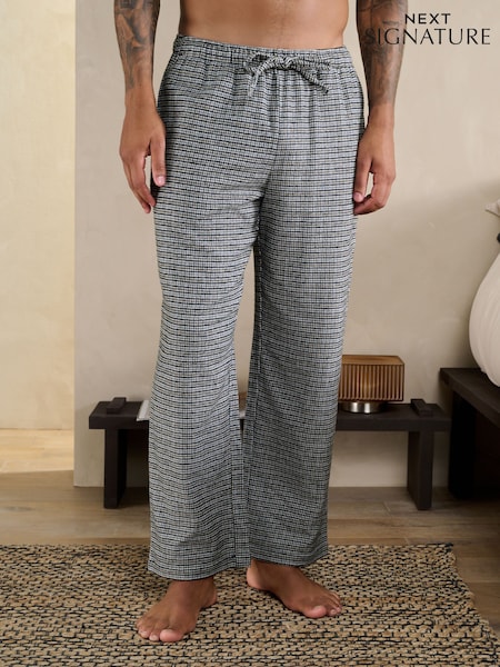 رمادي - Signature Nova Fides Long Check Pyjama Bottoms (F85503) | ‏243 ر.س.‏