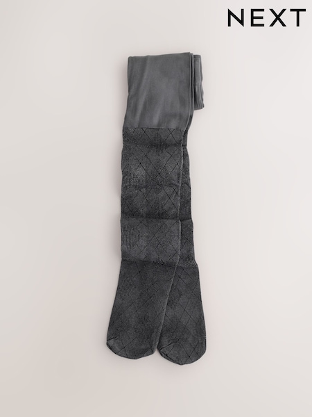 Black Argyle 40 Denier Tights (F85767) | 27 QAR - 37 QAR