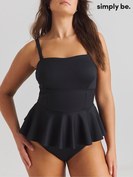 Simply Be Magisculpt Contour Me Peplum Scuba Swimsuit (F85827) | 62 €