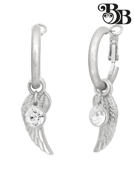 Bibi Bijoux Silver Tone Serenity Interchangeable Hoop Earrings (F85831) | kr420
