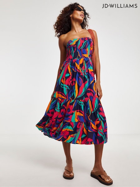 JD Williams Blue Beach To Beach Bandeau Dress (F85836) | €43