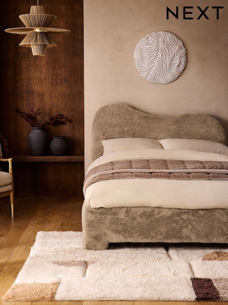 Oslo Faux Fur Mink Brown Elsie Upholstered Bed Frame (F85860) | €610 - €750