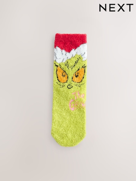 Green The Grinch Christmas Cosy Socks (F85872) | 22 QAR - 27 QAR