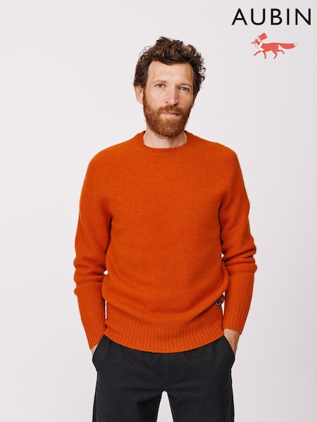 Aubin Orange Prestwick Shetland Crew Jumper (F85974) | €118