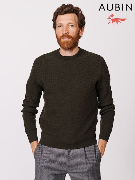 Aubin Oswald Cashmere Blend Crew Neck Black Jumper (F86036) | 886 QAR
