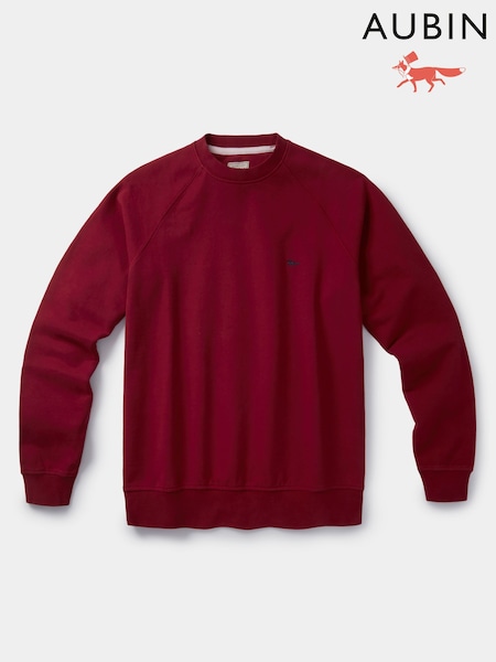 Aubin Red Ash Crew Neck 100% Cotton Jumper (F86038) | R$ 780