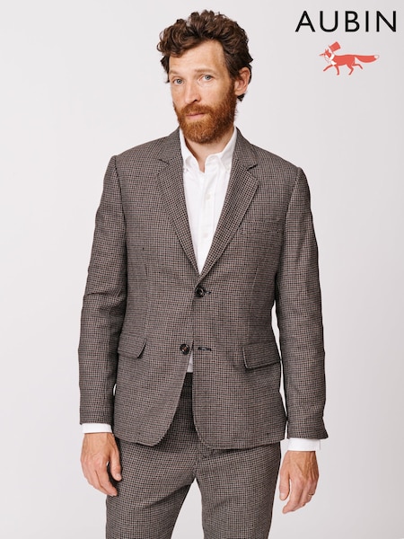 Aubin Pasmore Wool Suit Brown Blazer (F86077) | €380