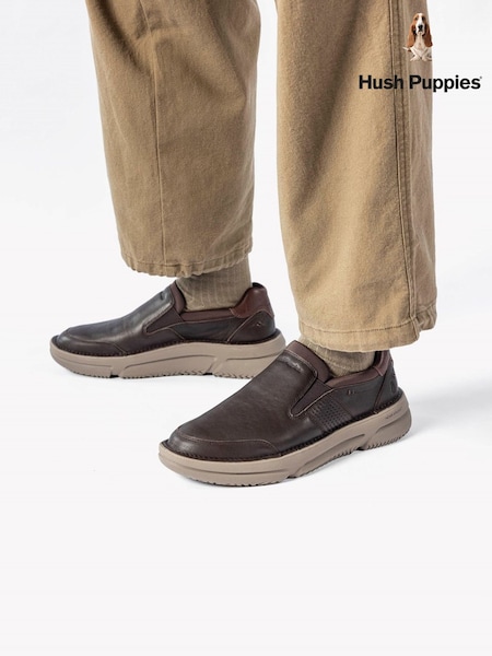 Hush Puppies Baylor Step-In Brown Shoes (F86131) | €128
