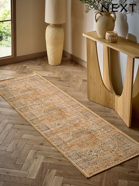 Honey Yellow Washable Emporium Oriental Runner (F86162) | €57 - €82