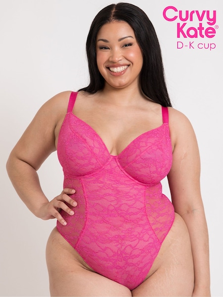 Curvy Kate Pink All Night Lace Plunge Body (F86171) | 81 €