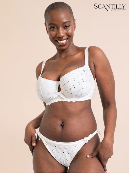 Curvy Kate Floral Print Tanga White Knickers (F86179) | €21