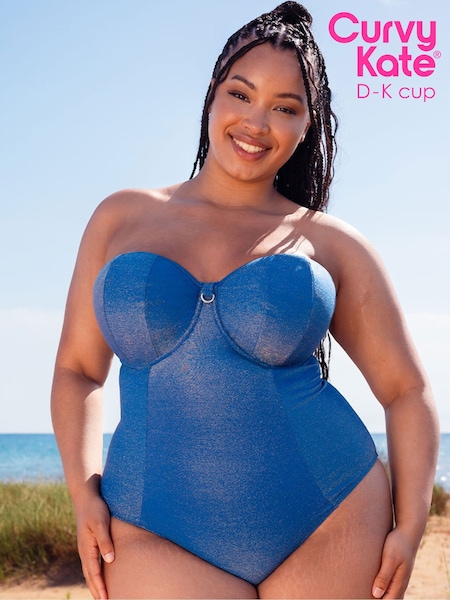 Curvy Kate Sapphire Seas Bandeau Strapless Multiway Swimsuit (F86181) | 104 €