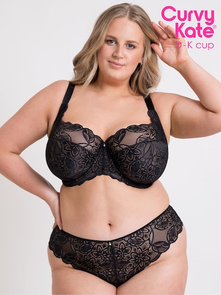 Curvy Kate Lovelace Side Support Balcony Black Bra (F86183) | €50