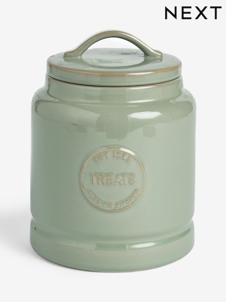 Sage Green Country Badge Treat Storage Jar (F86237) | €25
