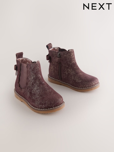 Brown Standard Fit (F) Chelsea Ankle Boots (F86267) | 168 QAR - 188 QAR