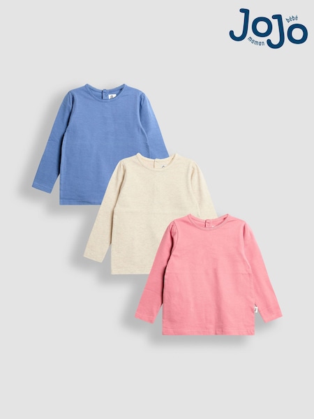 Roz - JoJo Maman Bébé 3-Pack Pretty Tops (F86377) | 194 LEI - 209 LEI