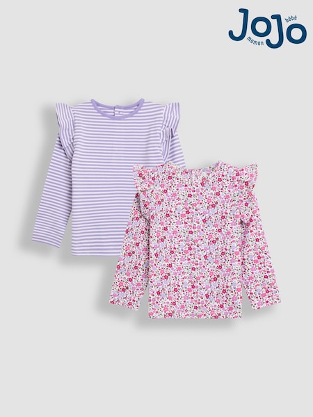 Lila - JoJo Maman Bébé 2-Pack Tops (F86414) | 34 € - 38 €