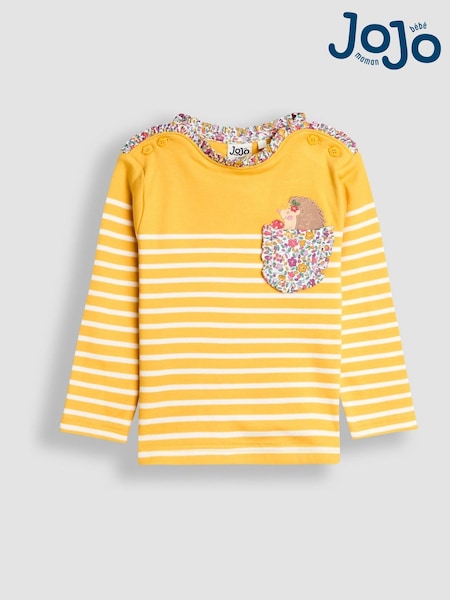 JoJo Maman Bébé Yellow Breton Top (F86415) | €25 - €30