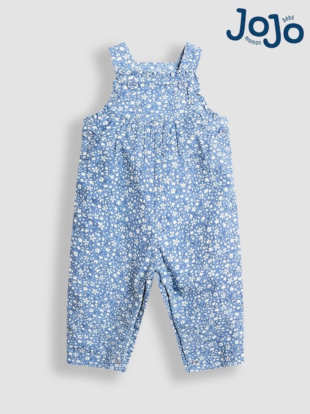 Jojo Maman Bébé Blue Printed Dungarees (F86420) | R$ 255 - R$ 265