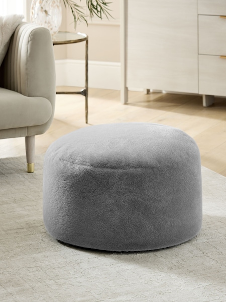 Grey Faux Fur Drum (F86444) | 392 QAR