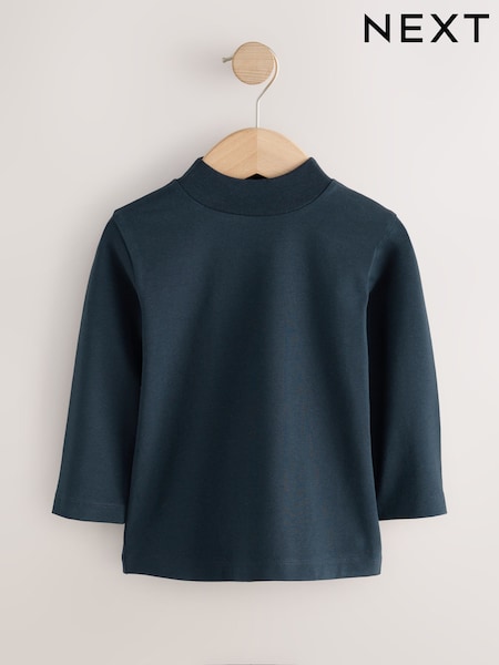 Navy Long Sleeve Turtle Neck T-Shirt (3mths-7yrs) (F86545) | R$ 50 - R$ 70