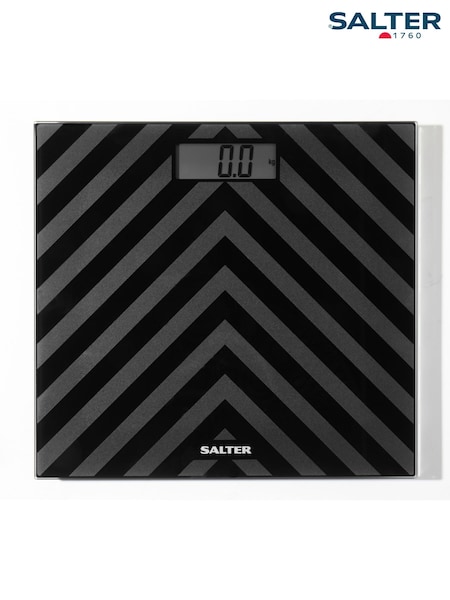 Salter Black Chevron Two Tone Bathroom Scale (F86745) | €31