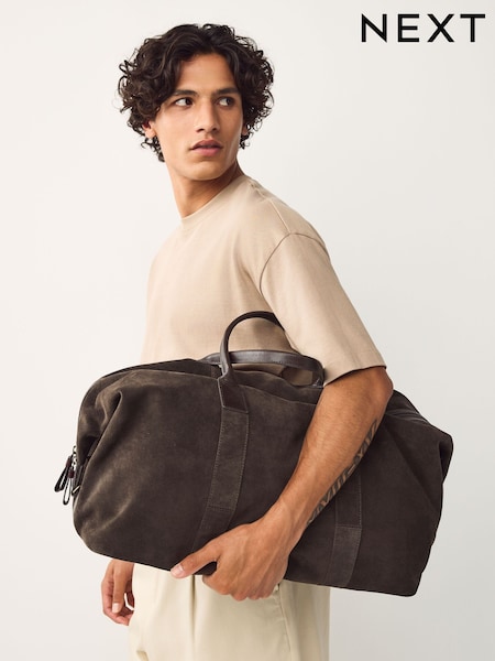 Chocolate Brown Suede Holdall (F86800) | R$ 1.245