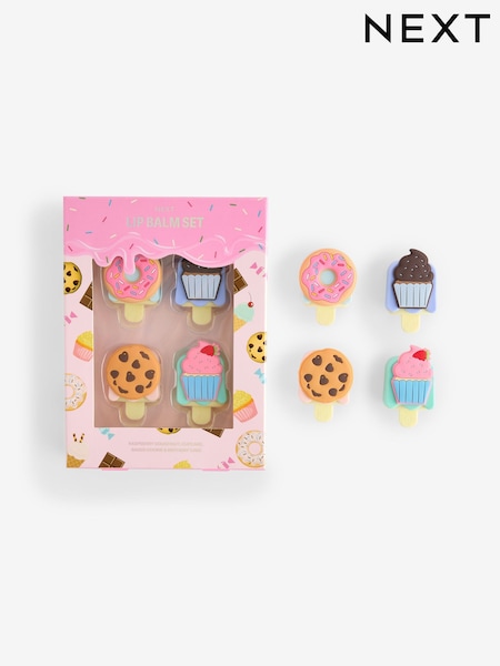 Set of 4 Kids Bakery Flavoured Lip Balms (F86819) | €13
