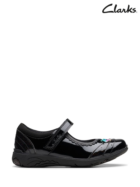 Clarks Patent Relda Spark Kid Shoes (F86866) | 343 LEI - 372 LEI